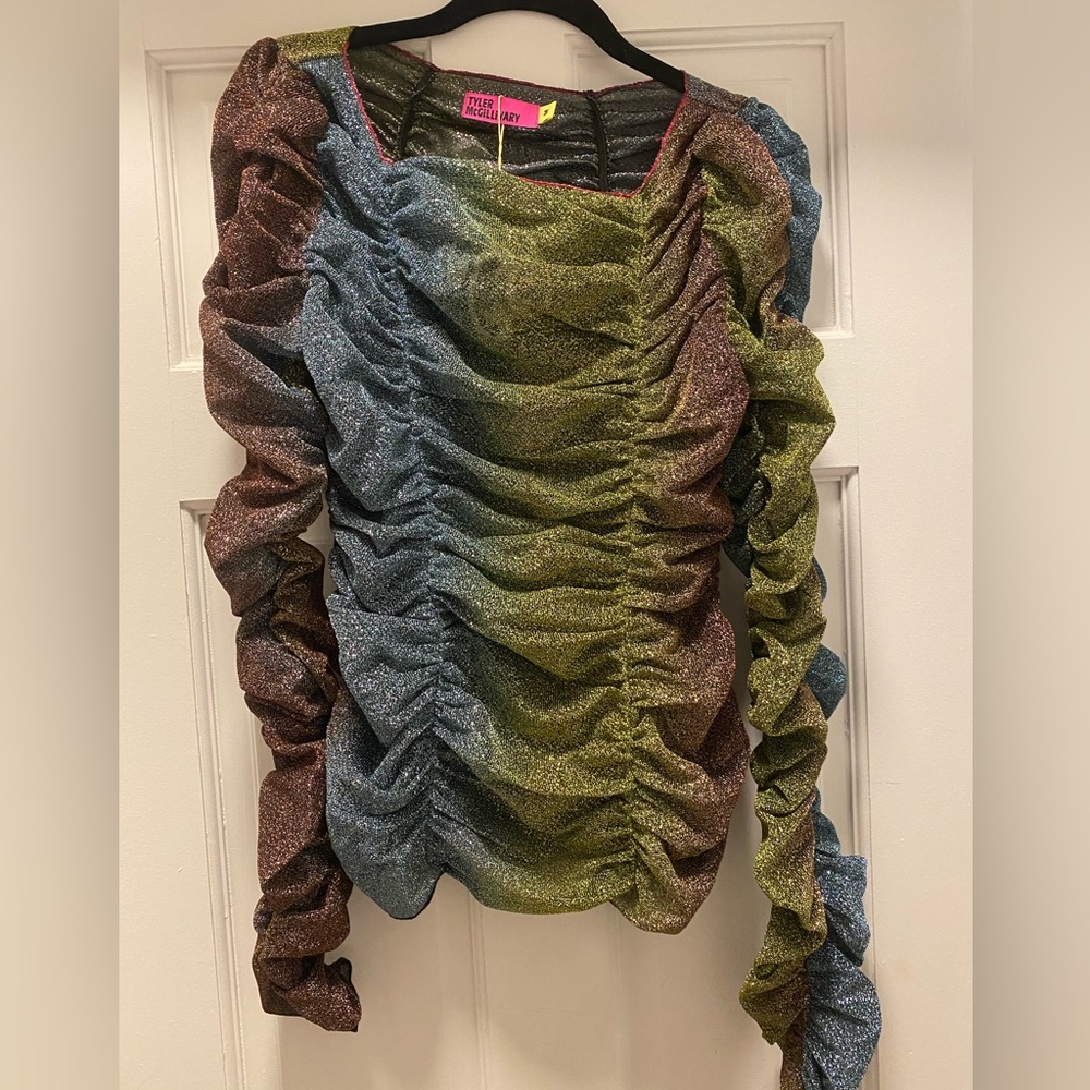 Tyler Mcgillivary Seema Blouse - Glitter Top Size M
